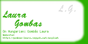 laura gombas business card