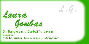 laura gombas business card